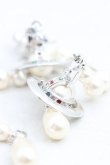 画像2: ヴィヴィアンウエストウッド 中古 / 【復刻】ブロークンパールピアス  シルバー  H-25-05-25-107-er-OD-ZH (2)