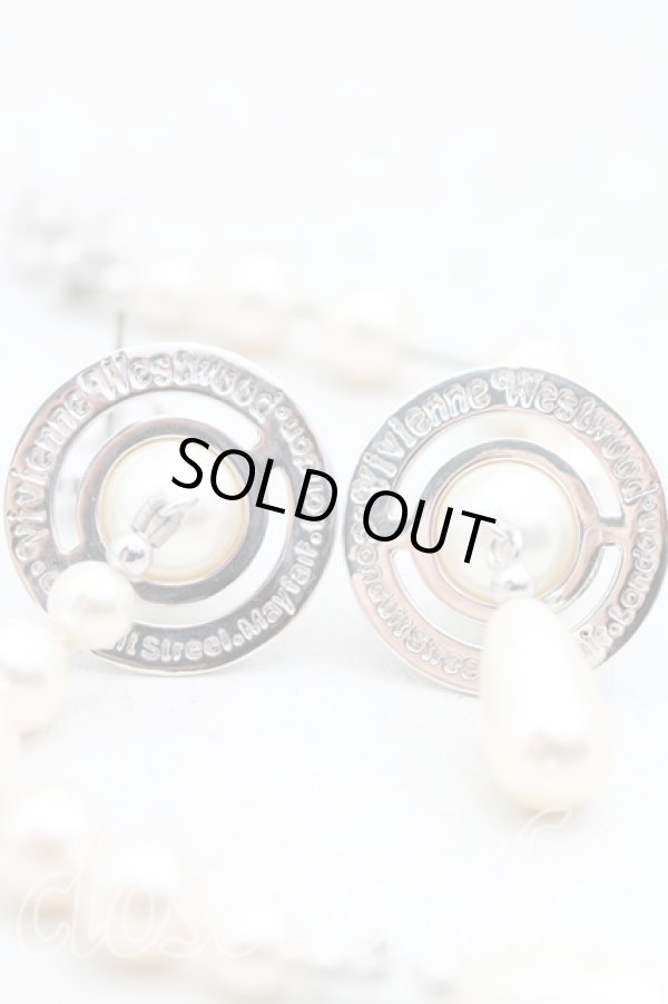 画像3: ヴィヴィアンウエストウッド 中古 / 【復刻】ブロークンパールピアス  シルバー  H-25-05-25-107-er-OD-ZH (3)