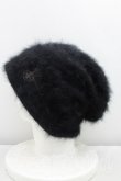 画像2: ヴィヴィアンウエストウッド 中古 / グラフィティオーブ刺繍ファービーニー帽  黒  H-25-05-25-111-ha-IN-ZH (2)