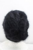 画像3: ヴィヴィアンウエストウッド 中古 / グラフィティオーブ刺繍ファービーニー帽  黒  H-25-05-25-111-ha-IN-ZH (3)