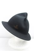 画像2: ヴィヴィアンウエストウッド 中古 / ウールトンガリハット  黒  H-25-05-25-115-ha-IN-ZH (2)