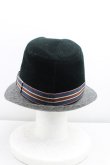 画像3: ヴィヴィアンウエストウッド MAN 中古 / スエードハット  黒×灰  H-25-05-25-116-ha-IN-ZH (3)
