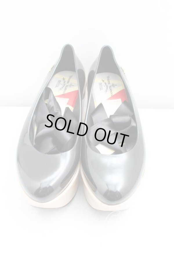 画像2: ヴィヴィアンウエストウッド×Melissa 中古 / メリッサ ロッキンホースバレリーナ 37（23.5cm相当） 黒  H-25-05-25-125-sh-IN-ZH (2)