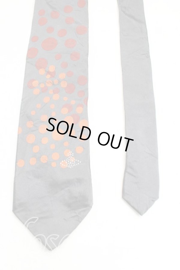 画像2: ヴィヴィアンウエストウッド MAN 中古 / オーブドットptネクタイ  灰  H-25-05-25-148-gd-OD-ZH (2)