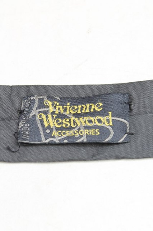 画像3: ヴィヴィアンウエストウッド MAN 中古 / オーブドットptネクタイ  灰  H-25-05-25-148-gd-OD-ZH (3)