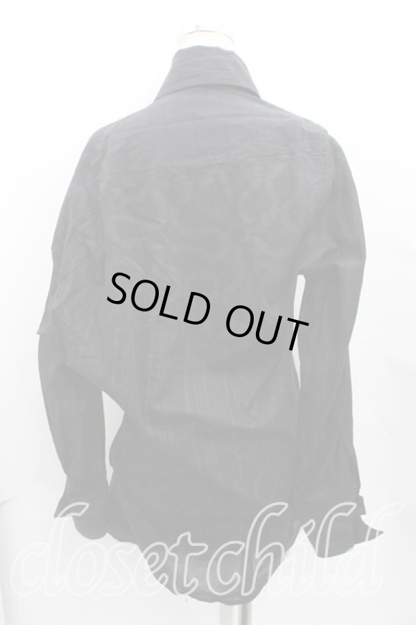 画像2: ヴィヴィアンウエストウッド 中古 / スクイグルシャツ S 黒  H-25-06-01-021-bl-OD-ZH (2)