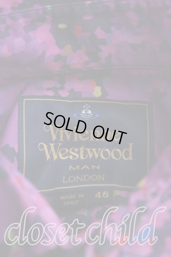 画像3: ヴィヴィアンウエストウッド MAN 中古 / モザイクシャツ 46(メンズM) ピンク  H-25-06-01-023-bl-IN-ZH (3)