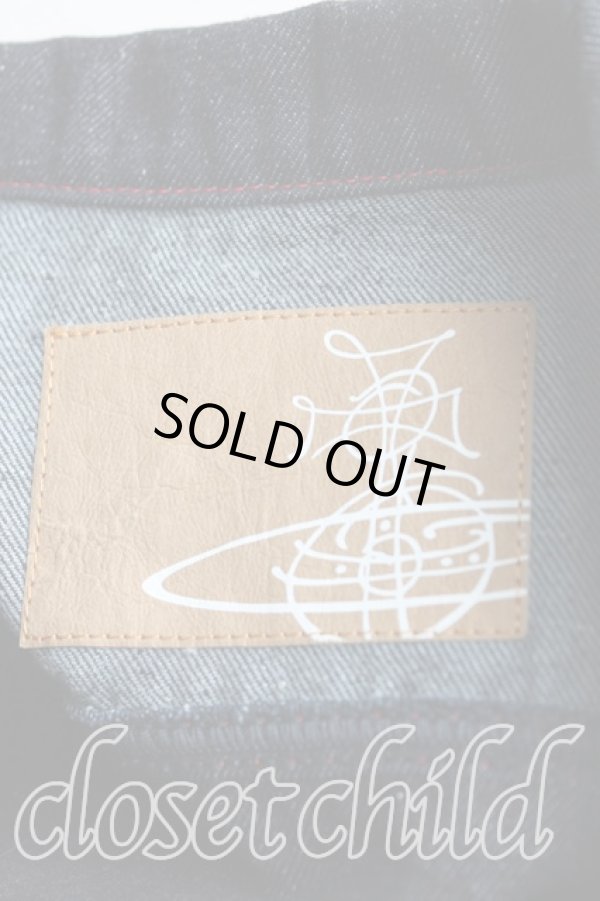 画像3: ヴィヴィアンウエストウッド 中古 / MARLENE デニムジャケット S インディゴ  H-25-06-01-001-jc-OD-ZH (3)