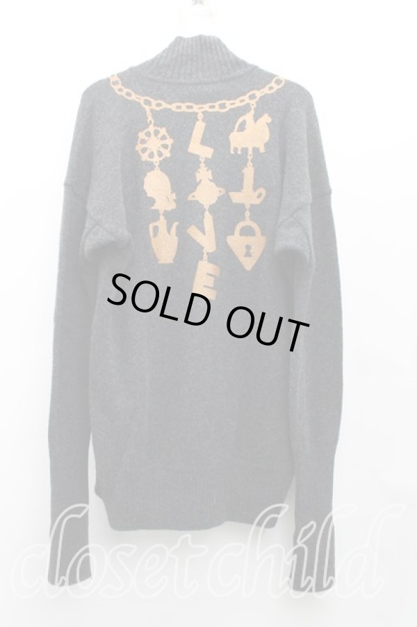 画像2: ヴィヴィアンウエストウッド 中古 / ネックレスptニット 2（9号） 灰  H-25-06-01-059-to-OD-ZH (2)