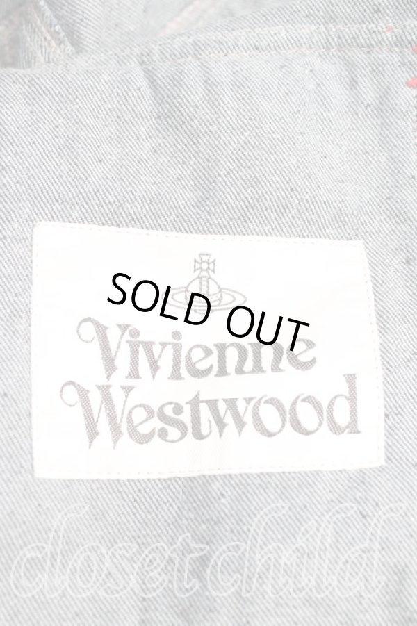 画像4: ヴィヴィアンウエストウッド 中古 / MARLENE デニムジャケット S インディゴ  H-25-06-01-001-jc-OD-ZH (4)