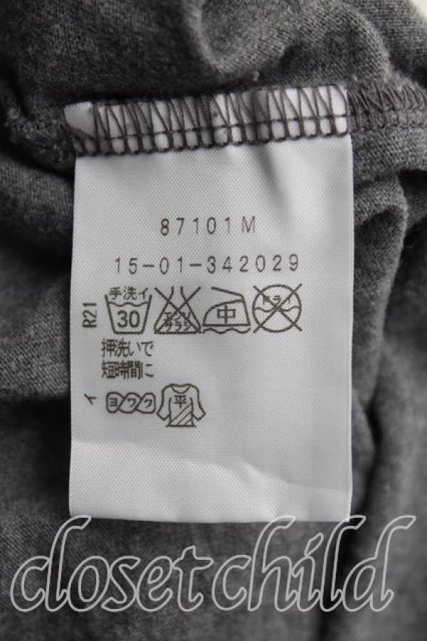 画像4: ANGLOMANIA 中古 / ロゴptモスリンカットソー 38（M相当） 灰  H-25-06-01-080-to-OD-ZH (4)