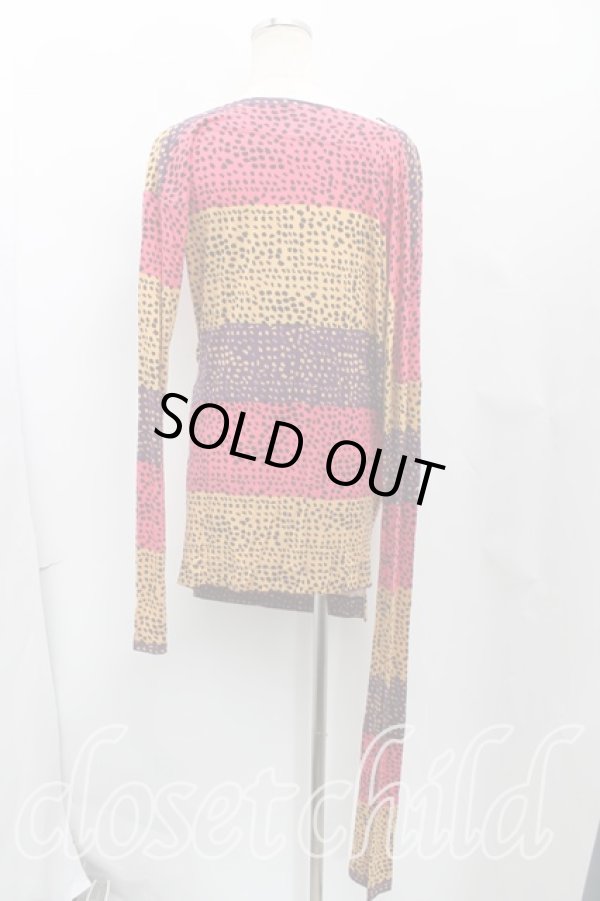 画像2: ANGLOMANIA 中古 / レオパード柄カットソー M マルチ  H-25-06-01-081-to-OD-ZH (2)