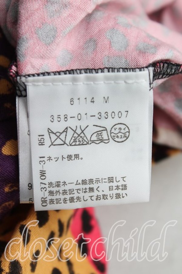 画像4: ANGLOMANIA 中古 / レオパード柄カットソー M マルチ  H-25-06-01-081-to-OD-ZH (4)