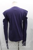 画像2: ANGLOMANIA 中古 / ロゴptモスリンカットソー 36（S相当） 紫  H-25-06-01-087-to-OD-ZH (2)