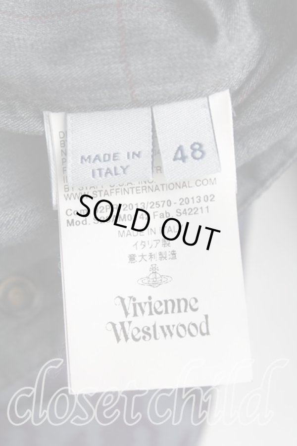 画像5: ヴィヴィアンウエストウッド MAN 中古 / ナイロンドッグトゥースダウンコート 48（メンズL） 紫  H-25-06-01-104-jc-OD-ZH (5)