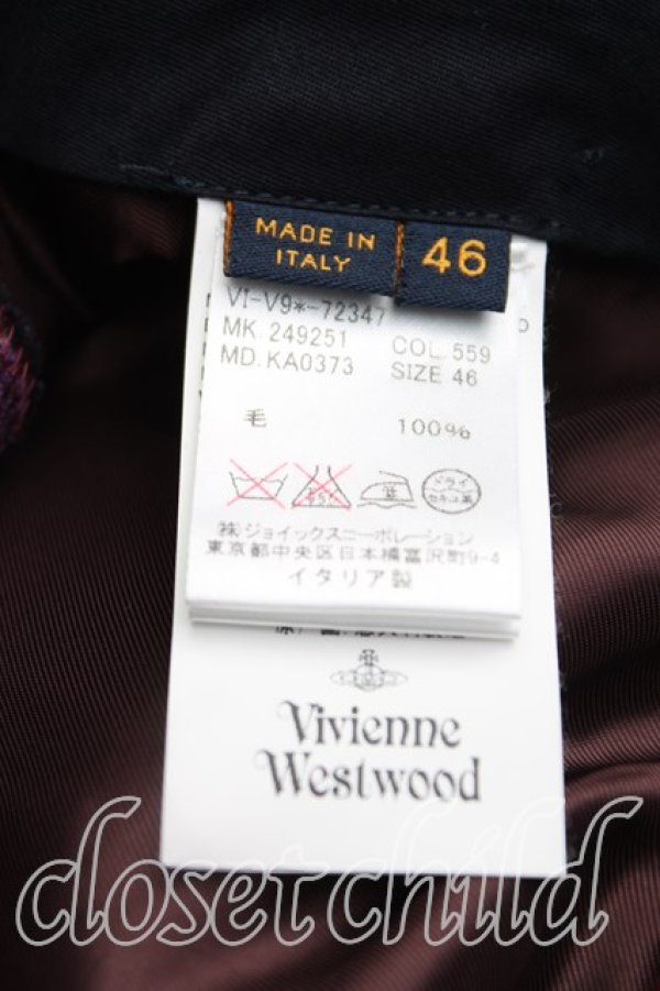 画像4: ヴィヴィアンウエストウッド MAN 中古 / タータンチェックパンツ 46（メンズM） ピンクｘ赤  H-25-06-01-110-pa-OD-ZH (4)