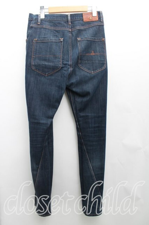 画像2: ANGLOMANIA 中古 / アシンメトリックデニム 28 インディゴ  H-25-06-01-111-pa-OD-ZH (2)