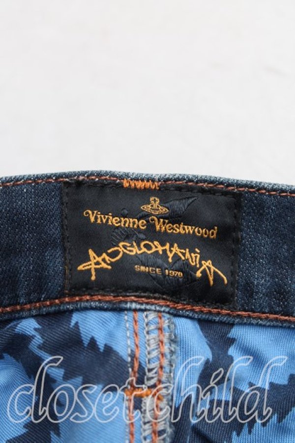 画像3: ANGLOMANIA 中古 / アシンメトリックデニム 28 インディゴ  H-25-06-01-111-pa-OD-ZH (3)