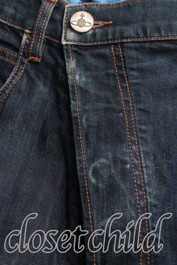 画像5: ANGLOMANIA 中古 / アシンメトリックデニム 28 インディゴ  H-25-06-01-111-pa-OD-ZH (5)