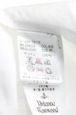 画像4: ヴィヴィアンウエストウッド MAN 中古 / アシメカラーシャツ 46（メンズM相当） 白  H-25-06-01-116-bl-OD-ZH (4)