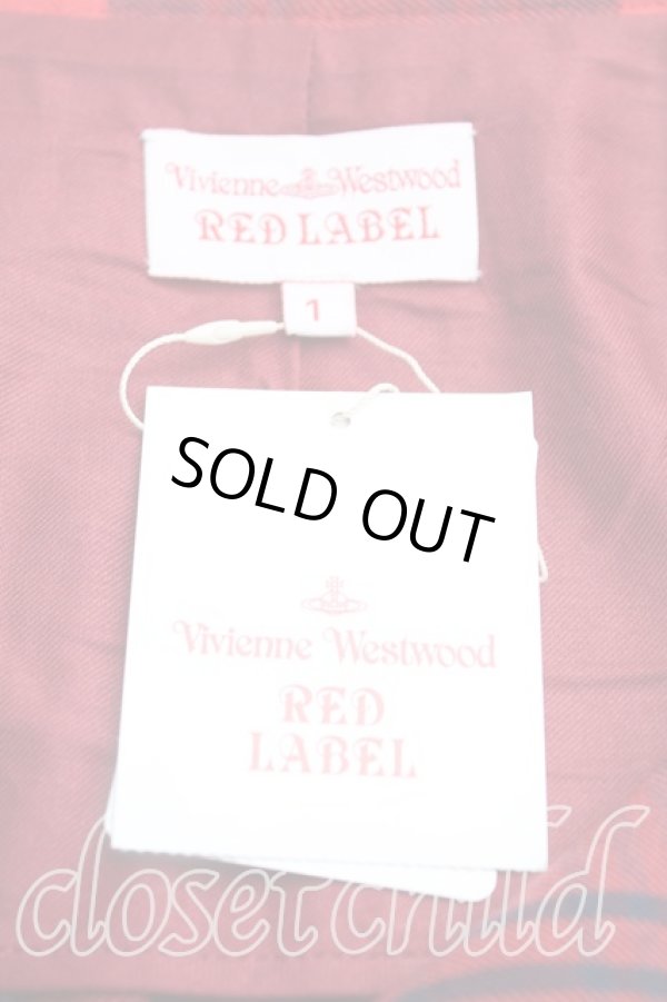 画像6: ヴィヴィアンウエストウッド 中古 / タータンチェックキルトスカートセットアップ 1（7号） 赤  H-25-06-01-119-su-IN-ZH (6)