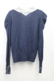 画像2: ヴィヴィアンウエストウッド 中古 / タイフロントカーディガン 2（9号相当） 紺  H-25-06-01-126-to-OD-ZH (2)