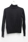 画像2: ヴィヴィアンウエストウッド 中古 / 単色オーブ刺繍タートルニット 2（9号相当） 黒  H-25-06-01-127-to-OD-ZH (2)