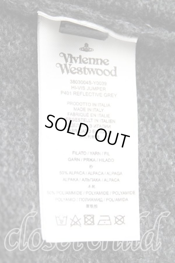 画像4: ヴィヴィアンウエストウッド 中古 / HI VISニット S/M 灰  H-25-06-01-129-to-OD-ZH (4)