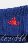 画像6: ヴィヴィアンウエストウッド 中古 / 単色オーブ刺繍タートルニット 2（9号相当） 青  H-25-06-01-131-to-IN-ZH (6)