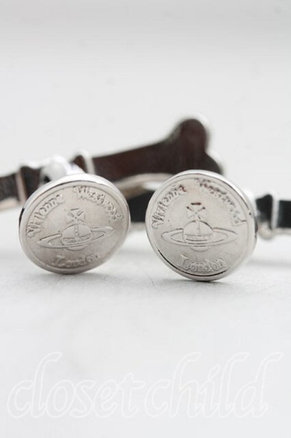 画像4: ヴィヴィアンウエストウッド MAN 中古 / ディアマンテボーンカフスボタン  シルバー  H-25-06-01-135-ac-OD-ZH (4)