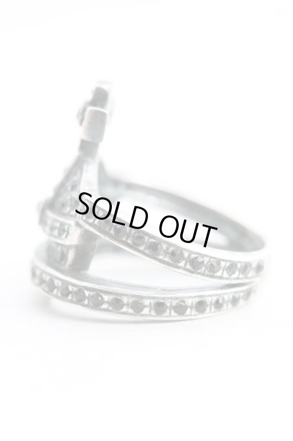 画像2: ヴィヴィアンウエストウッド 中古 / オーブリング L（15号） シルバー  H-25-06-01-140-rg-OD-ZH (2)