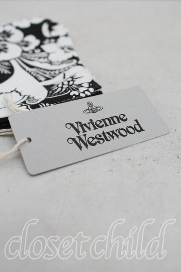 画像4: ヴィヴィアンウエストウッド 中古 / BOTTOM GUSSETポーチ  黒ｘ白  H-25-06-01-148-gd-OD-ZH (4)