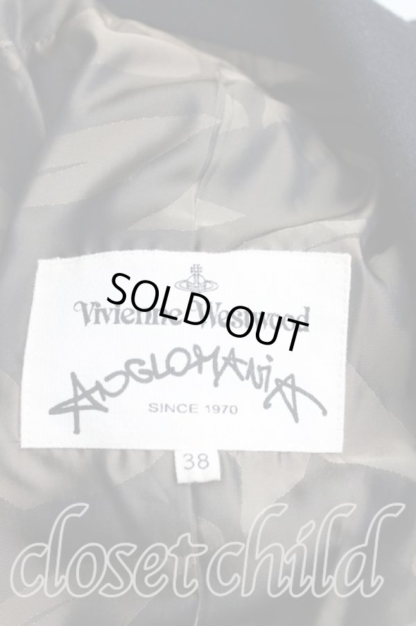 画像3: ANGLOMANIA 中古 / コクーンコート 38（M） 紺  H-25-06-08-020-co-OD-ZH (3)