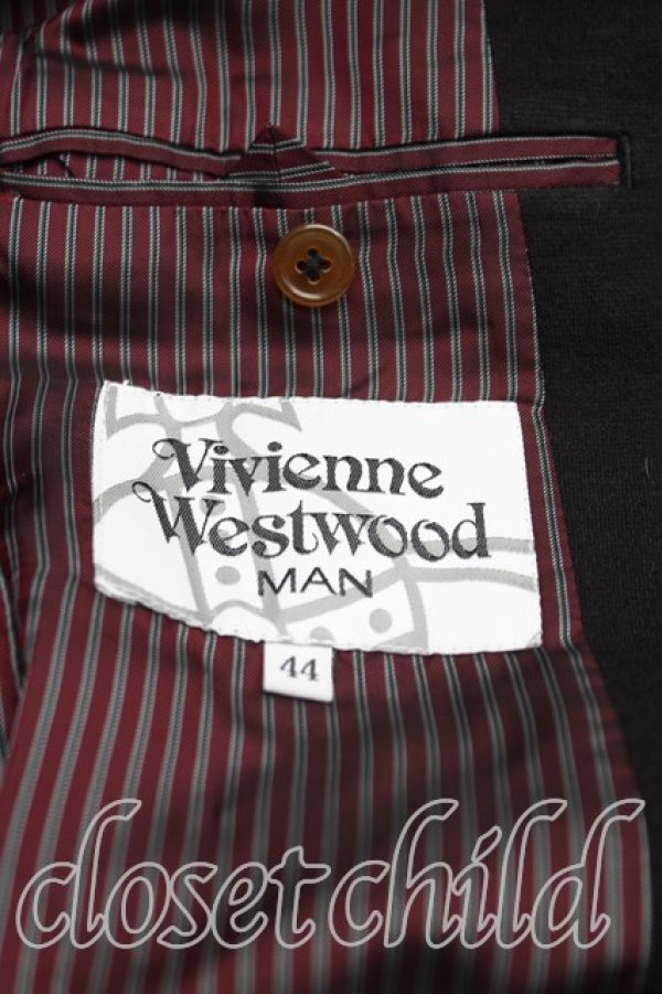 画像3: ヴィヴィアンウエストウッド MAN 中古 / ウールシングルジャケット 44(メンズS) 黒  H-25-06-08-003-jc-IN-ZH (3)