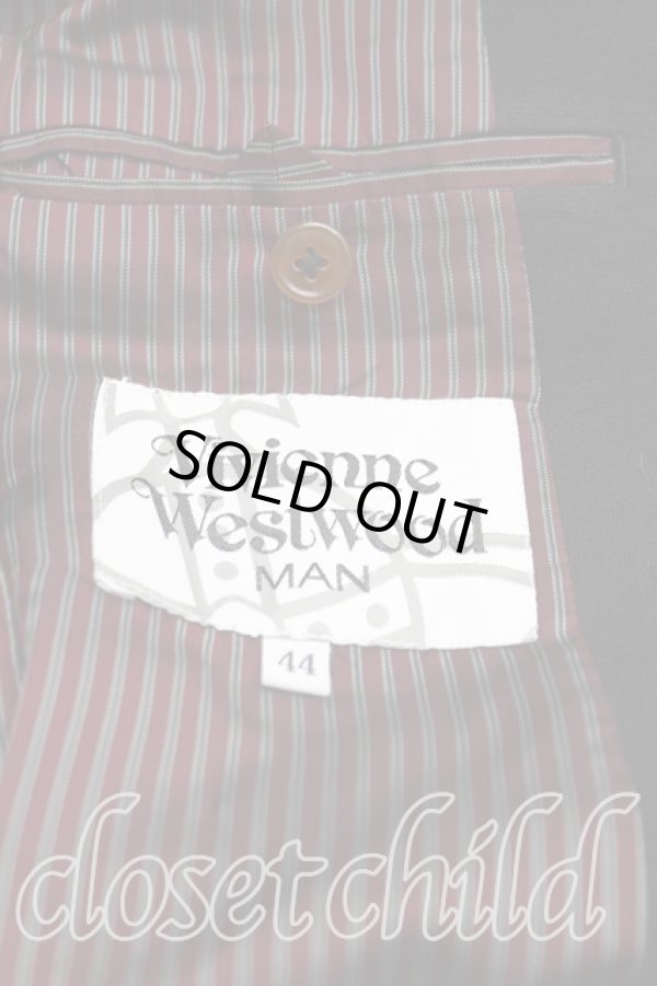 画像3: ヴィヴィアンウエストウッド MAN 中古 / ウールシングルジャケット 44(メンズS) 黒  H-25-06-08-003-jc-IN-ZH (3)