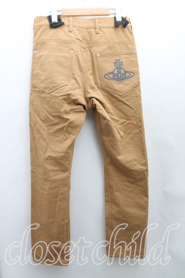 画像2: ヴィヴィアンウエストウッド MAN 中古 / ボタンダウンチノパン 44(メンズS) キャメル  H-25-06-08-031-pa-IN-ZH (2)