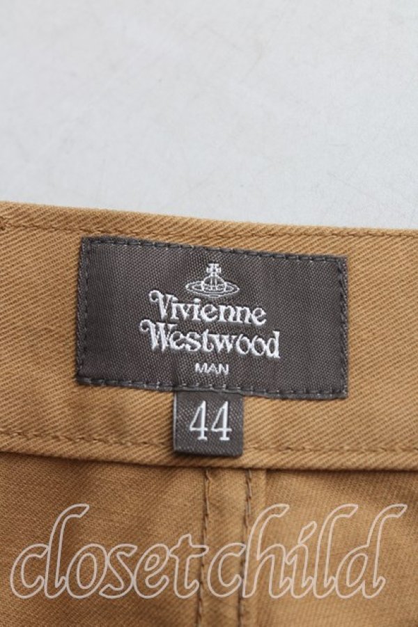 画像3: ヴィヴィアンウエストウッド MAN 中古 / ボタンダウンチノパン 44(メンズS) キャメル  H-25-06-08-031-pa-IN-ZH (3)