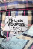画像3: ヴィヴィアンウエストウッド MAN 中古 / タータンチェックアシメカラーシャツ 46（メンズM相当） 水色  H-25-06-08-038-bl-IN-ZH (3)
