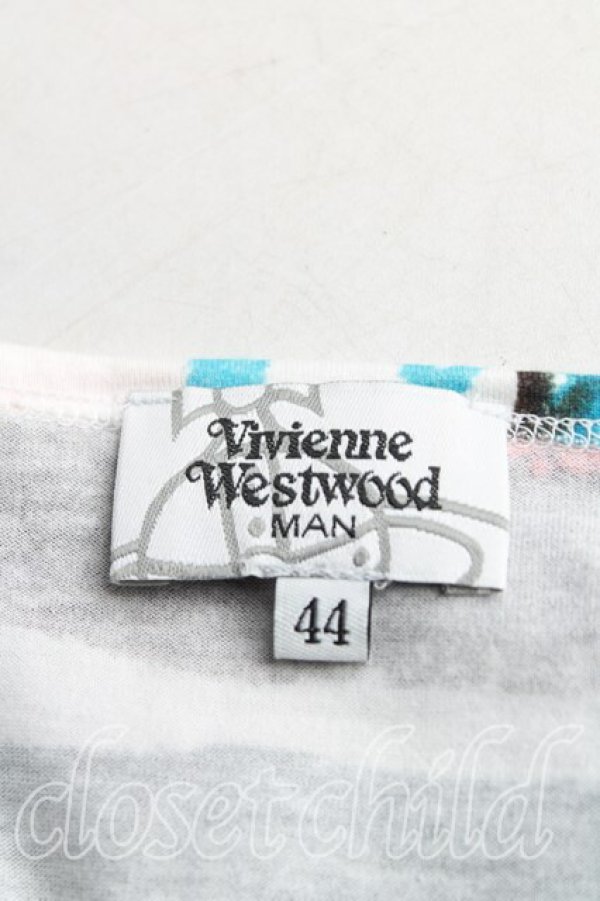 画像3: ヴィヴィアンウエストウッド MAN 中古 / クレヨンTシャツ 44(メンズS) マルチ  H-25-06-08-060-ts-IN-ZH (3)