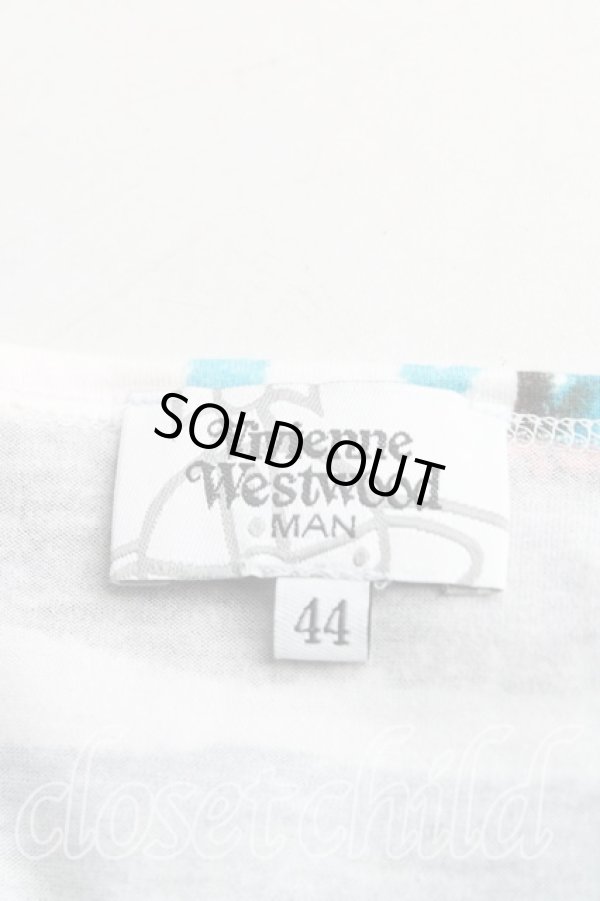 画像3: ヴィヴィアンウエストウッド MAN 中古 / クレヨンTシャツ 44(メンズS) マルチ  H-25-06-08-060-ts-IN-ZH (3)