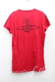 画像2: ヴィヴィアンウエストウッド MAN 中古 / クロックptTシャツ S 赤  H-25-06-08-063-ts-IN-ZH (2)