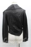 画像2: ヴィヴィアンウエストウッド 中古 / シープレザーライダースジャケット 2（9号相当） 黒  H-25-06-08-007-jc-OD-ZH (2)
