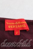 画像3: ヴィヴィアンウエストウッド 中古 / 単色オーブ刺繍カットソー 2（9号相当） エンジ  H-25-06-08-073-to-OD-ZH (3)