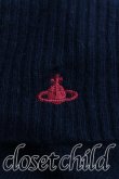 画像6: ヴィヴィアンウエストウッド 中古 / 単色オーブ刺繍ボーダータートルニット 2（9号相当） 黒  H-25-06-08-074-to-OD-ZH (6)