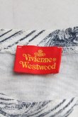 画像3: ヴィヴィアンウエストウッド 中古 / カラーオーブ刺繍ウェーブ柄カットソー S 青  H-25-06-08-090-to-OD-ZH (3)
