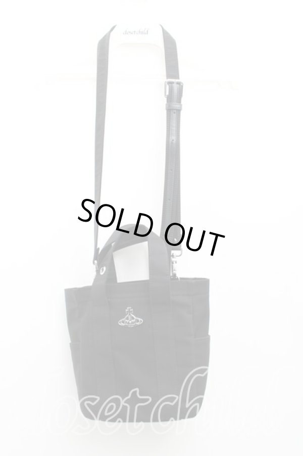 画像2: ヴィヴィアンウエストウッド 中古 / MURRAY　スモールトートバッグ  黒  H-25-06-08-102-ba-OD-ZH (2)