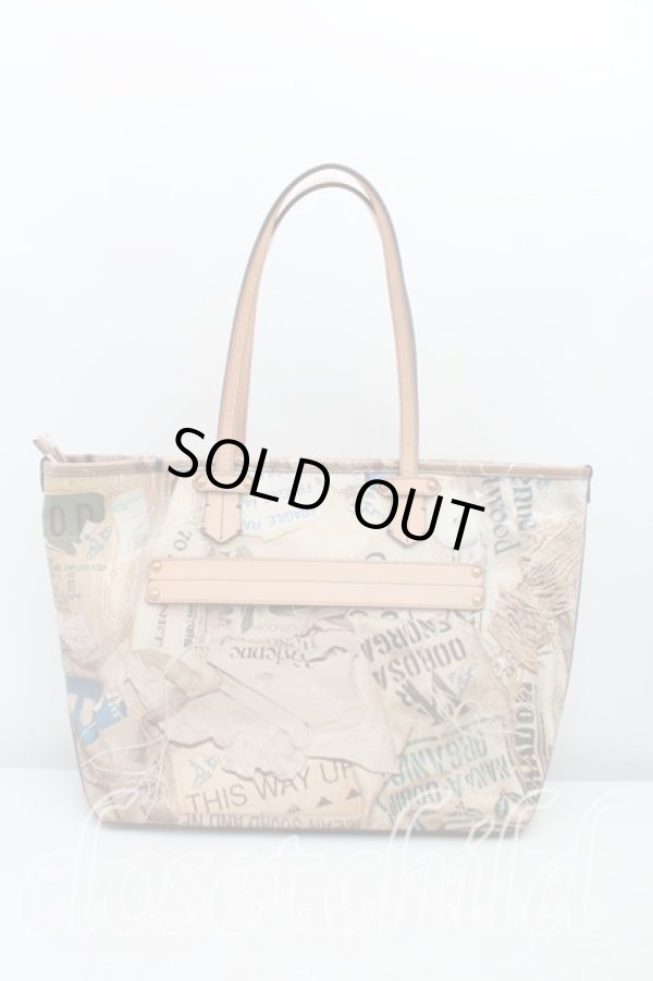 画像2: ヴィヴィアンウエストウッド 中古 / ラビッシュ柄ハンドバッグ  茶  H-25-06-08-109-ba-OD-ZH (2)