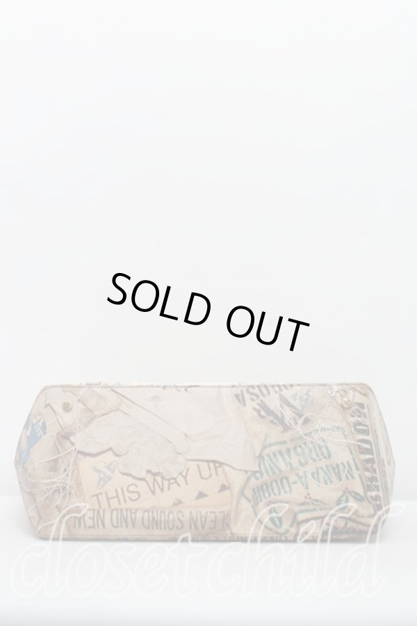 画像3: ヴィヴィアンウエストウッド 中古 / ラビッシュ柄ハンドバッグ  茶  H-25-06-08-109-ba-OD-ZH (3)