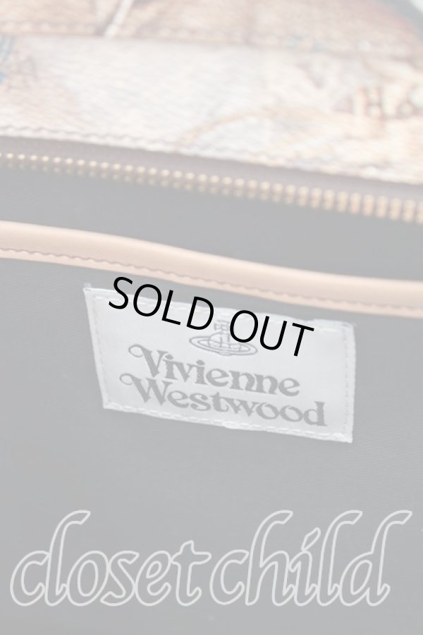 画像4: ヴィヴィアンウエストウッド 中古 / ラビッシュ柄ハンドバッグ  茶  H-25-06-08-109-ba-OD-ZH (4)