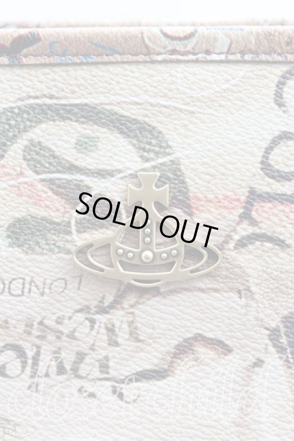 画像5: ヴィヴィアンウエストウッド 中古 / ラビッシュ柄ハンドバッグ  茶  H-25-06-08-109-ba-OD-ZH (5)